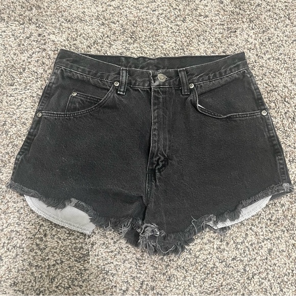 Wrangler Black Jean Shorts for Women - Picture 1 of 4